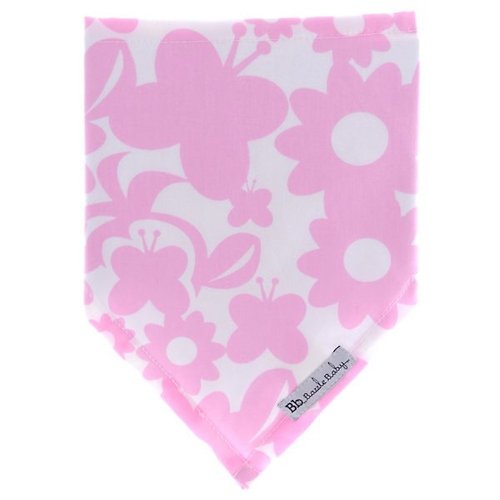 Cutie Bella 美好生活精品館 純棉時尚造型超可愛領巾圍兜 Pink Butterfly