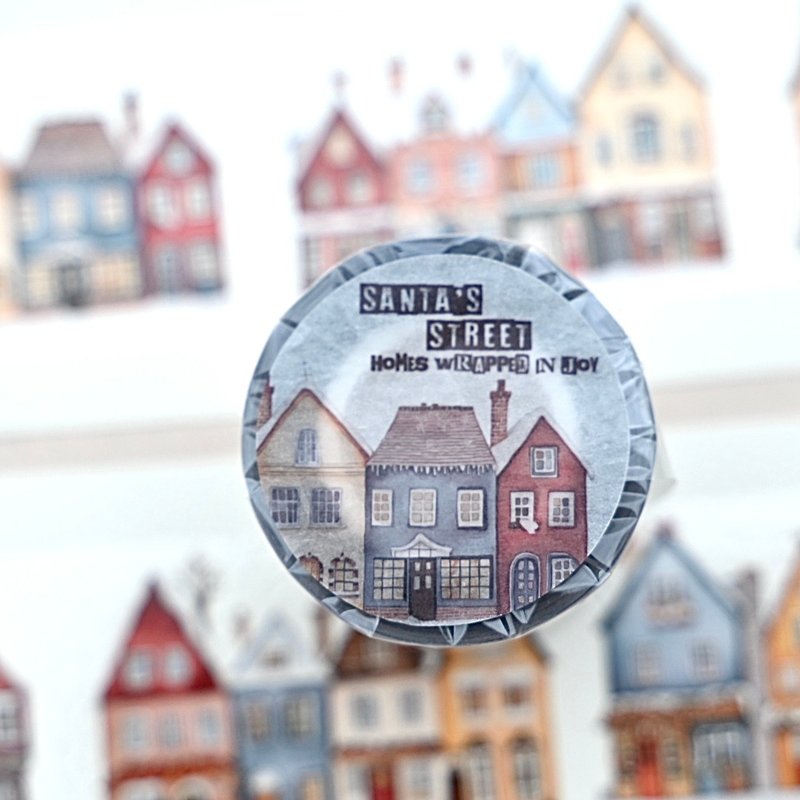 聖誕小鎮 亮面PET膠帶 - 紙膠帶/和紙/PET - 塑膠 