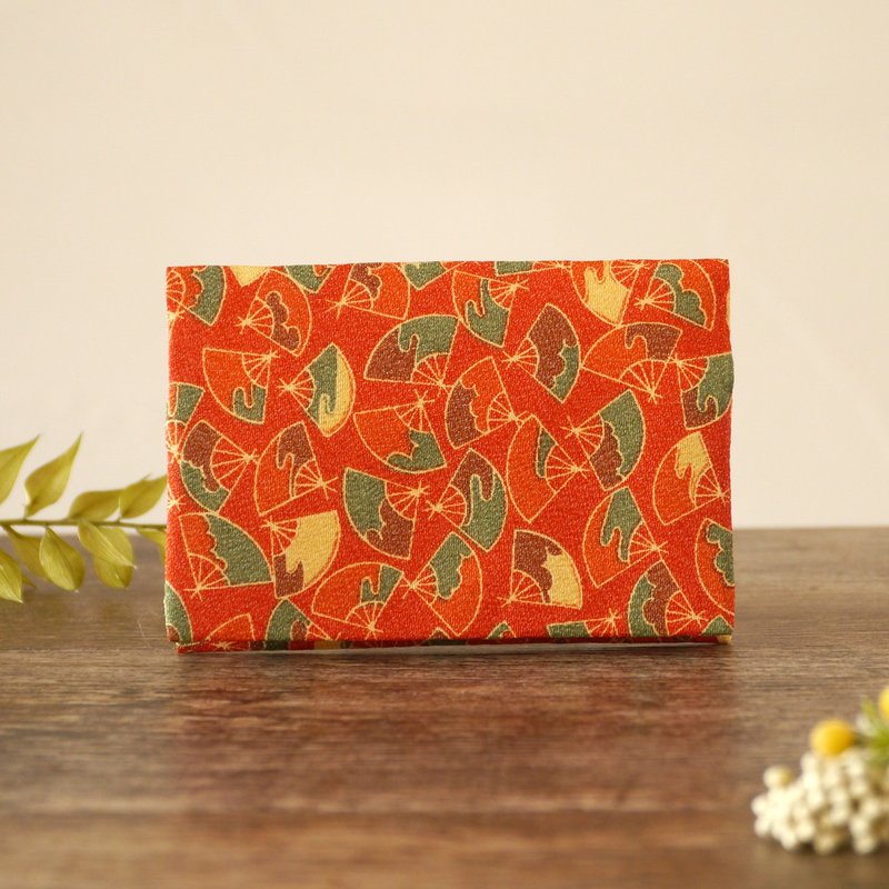 Kimono card case fan - Card Holders & Cases - Cotton & Hemp Orange