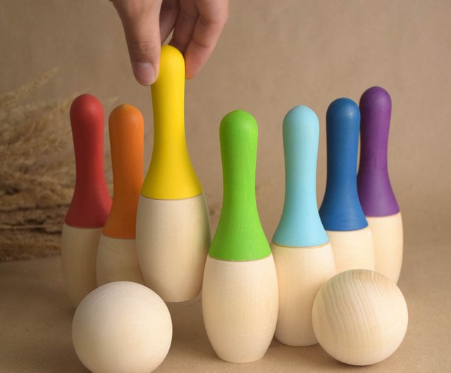 Vilac ボウリングセット 木製 6ピン 1ボール Vilac ボウリングセット 木製 6ピン 1ボール（solid wood