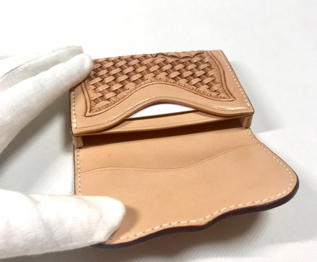 名刺入れカードケースレザーカービング