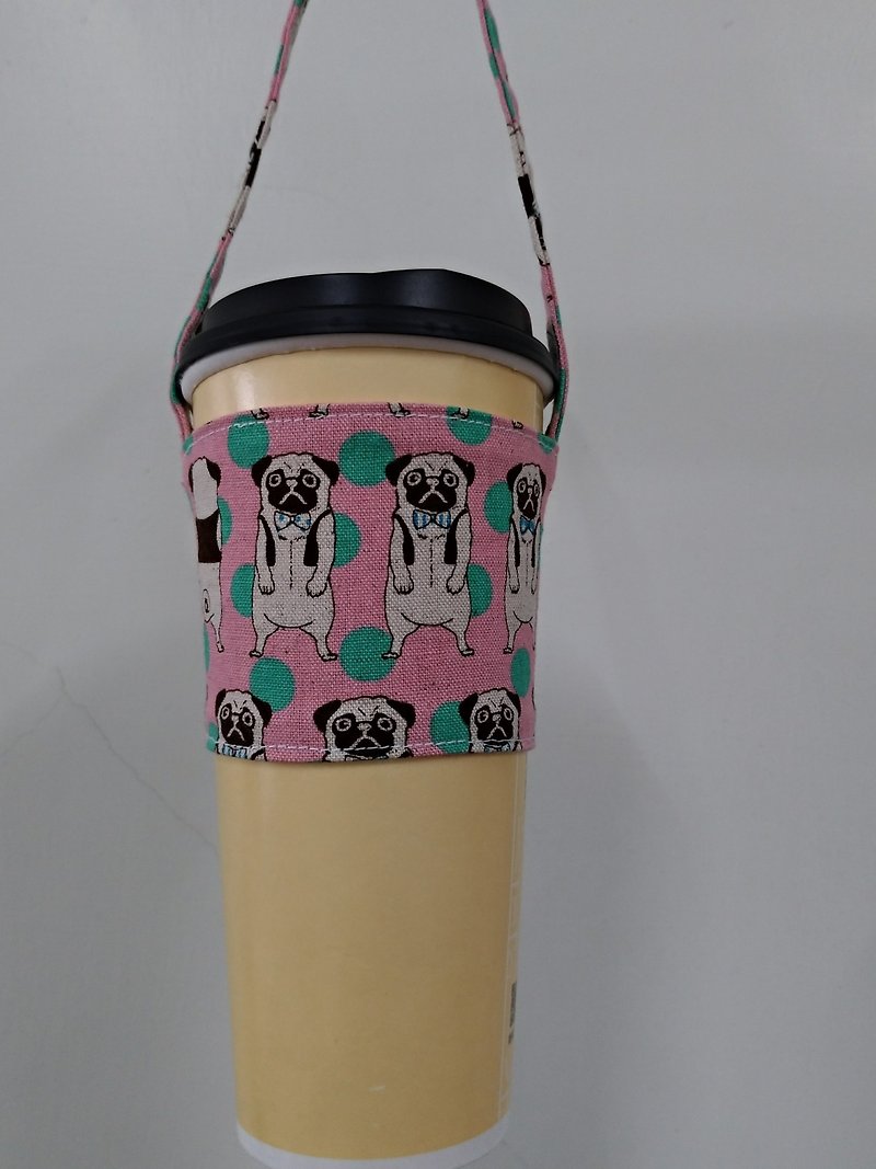 環境に配慮した手回しコーヒー飲料バッグバッグバッグのセットの飲料カップカップセット - 法バケット粉末 - ドリンクホルダー - コットン・麻 