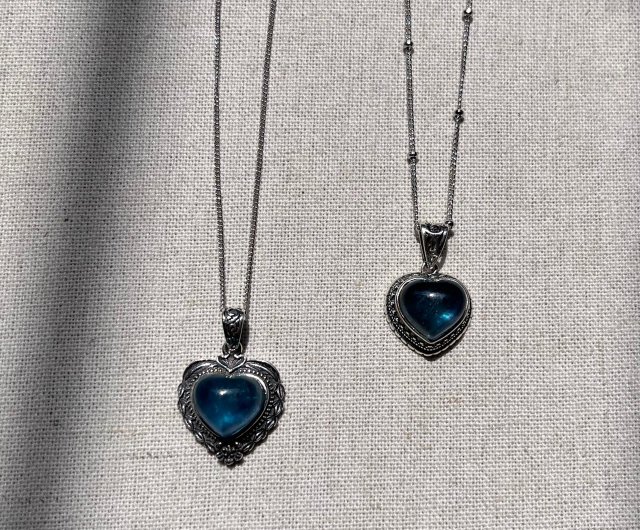 ★関税込★【Hei】aquamarine cabochon necklace ★韓国の人気★ ☆関税込☆【Hei】aquamarine cabochon necklace ☆韓国の人気
