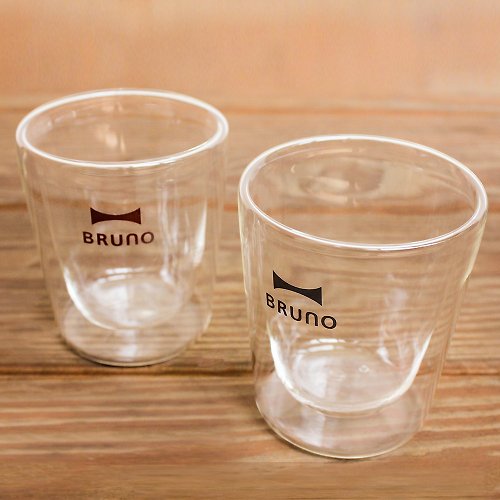 BRUNO 日本BRUNO 雙層玻璃杯-220ml (二入)