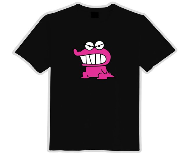 クレヨンしんちゃん、ワニ山さんクッキー、Tシャツ、黒T、子供服、半袖