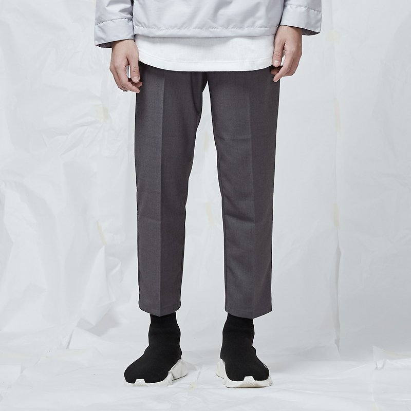 DYCTEAM - Ankle-length Pants | Only L Left - กางเกงขายาว - วัสดุอื่นๆ สีเทา