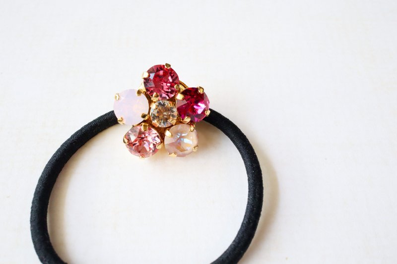 施華洛世奇 櫻花髮飾 - 髮夾/髮圈 - 玻璃 粉紅色