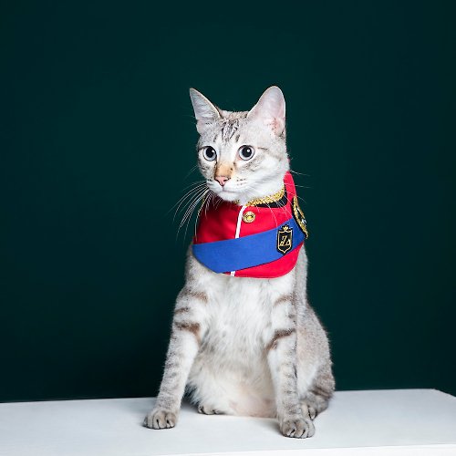ZAZAZOO 王者風範系列 - 皇家王子軍禮服-貓咪訂製款