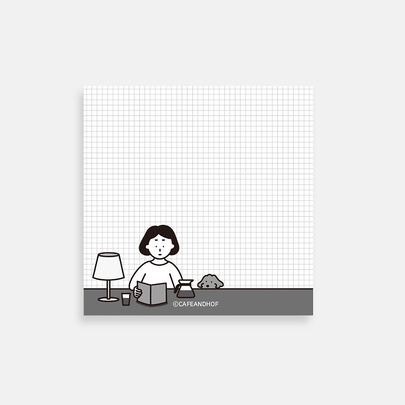 Memo pad | coffee in the daytime (grid/2EA)