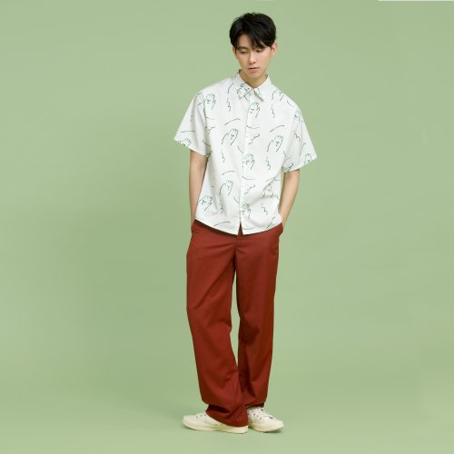 tan-tan tan tan / 手掌兄弟短袖襯衫(白)