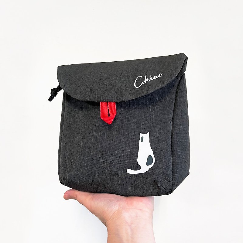 Meow~ Crossbody Outing Small Bag (Black Grey) - Messenger Bags & Sling Bags - Polyester Black