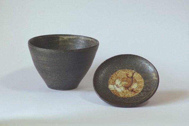 蓋付碗（蓋絵柄 こぶし） - 茶碗・ボウル - 陶器 