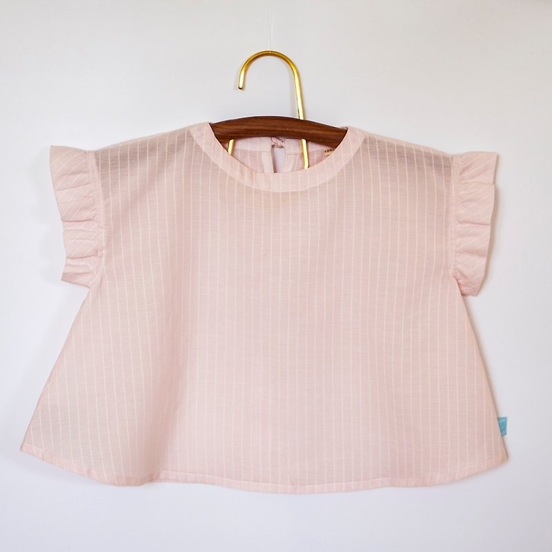 Hand-made quartz powder air-feel 100% organic cotton parent-child outfit (daughter) - อื่นๆ - ผ้าฝ้าย/ผ้าลินิน สีแดง