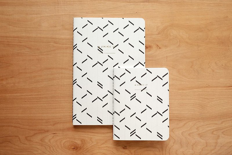 Notebook set : Herringbone (set of 2) - Notebooks & Journals - Paper White