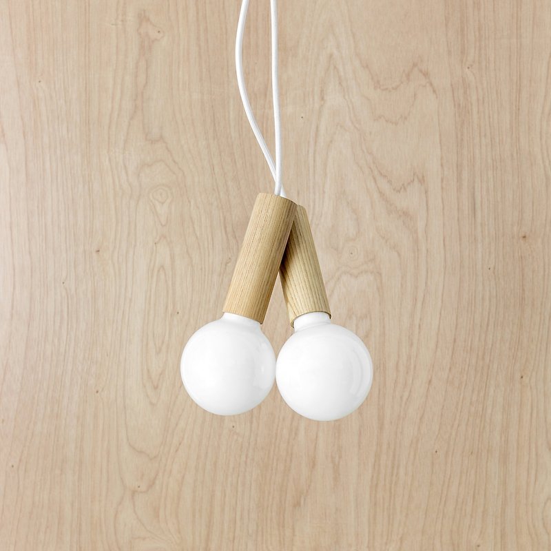 CHERRY Pendant Lamp | wooden pendant | natural - โคมไฟ - วัสดุอื่นๆ 