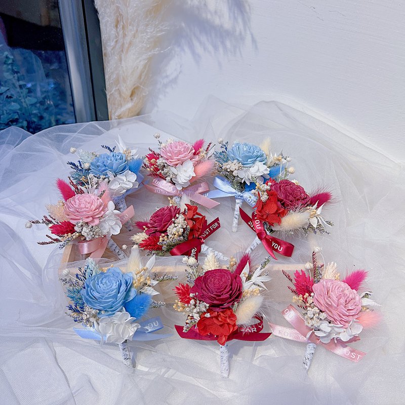 FengFlower 【手工索拉花胸花】乾燥花/不凋花/婚禮 - 乾燥花/永生花 - 植物．花 