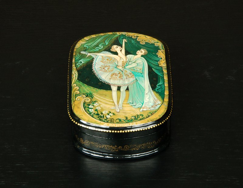 Raymonda ballet lacquer box miniature painting decorative art - 擺飾/家飾品 - 其他材質 