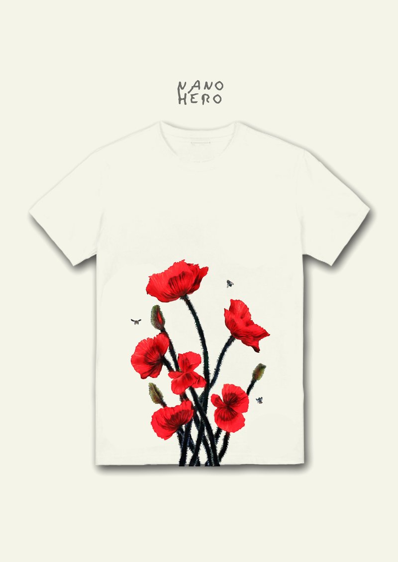 Poppy T-shirt T-shirt NANO HERO comics T - Men's T-Shirts & Tops - Cotton & Hemp Multicolor