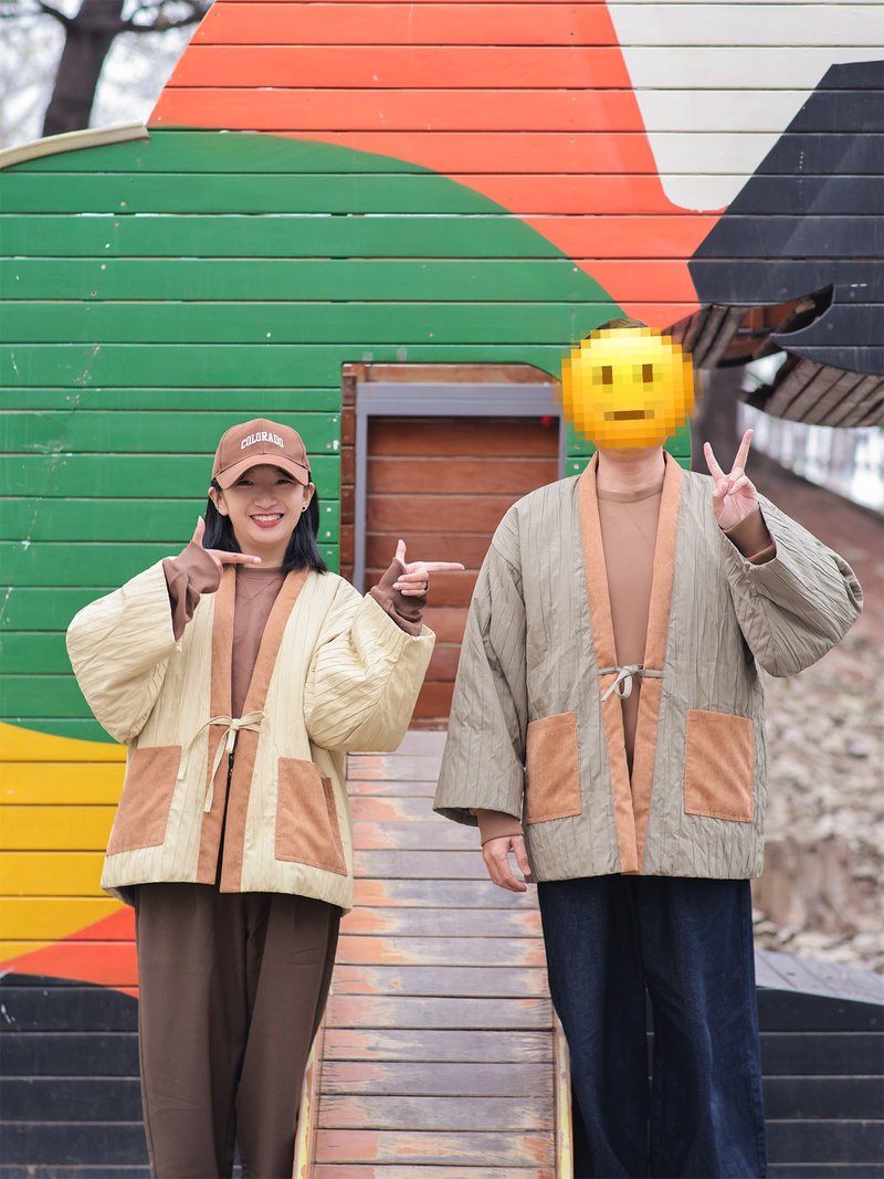 日式和風 山系戶外羽絨服道袍 和服外套 - 女大衣/外套 - 其他材質 多色