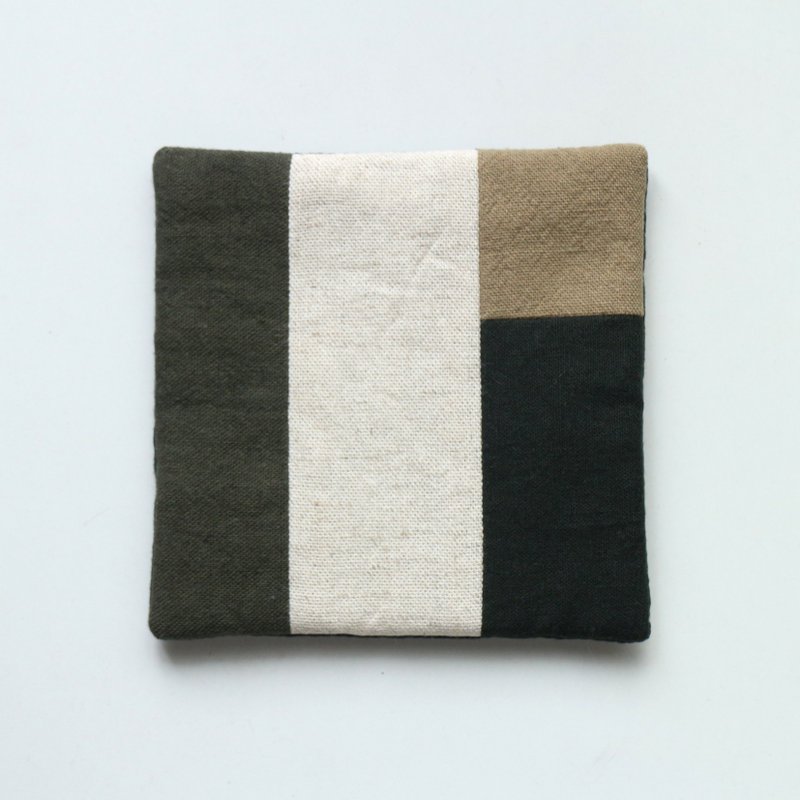 Patchwork coaster 254 - Coasters - Cotton & Hemp Multicolor