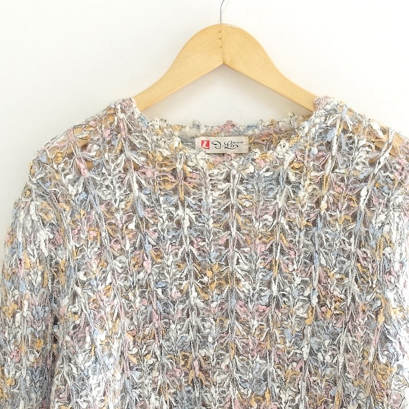 │Slowly│ Pink Bubbles - Vintage Sweater │vintage. Vintage. Art - Women's Sweaters - Polyester Multicolor
