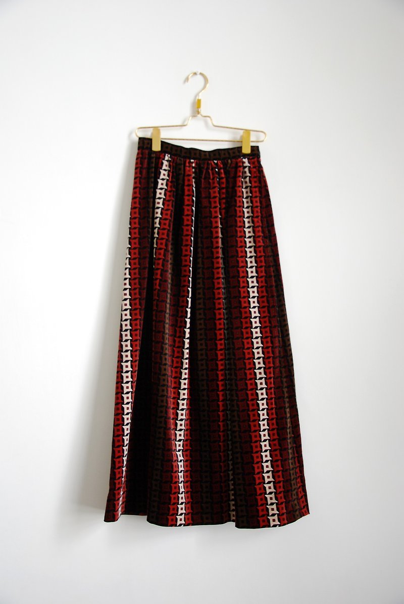 Ninja darts vintage suede skirt - Skirts - Other Materials 