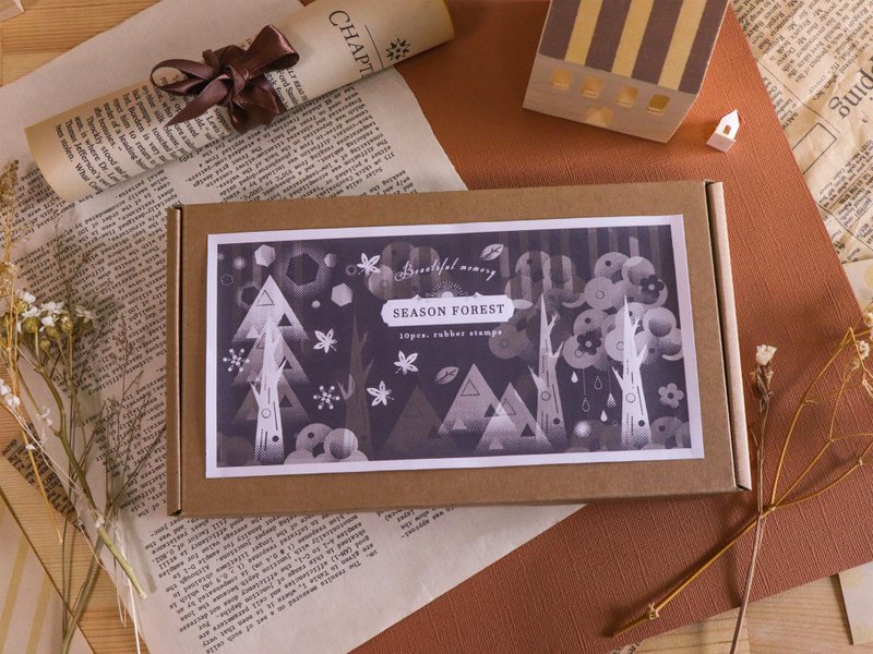 四季小森林印章組 SF - 印章/印台 - 其他材質 