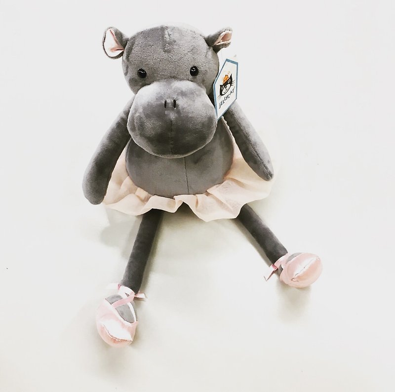 Jellycat Dancing Darcey Hippo 33cm - Stuffed Dolls & Figurines - Polyester Pink