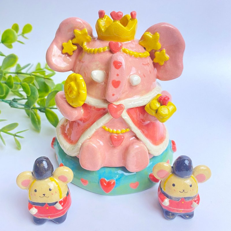 Handmade ceramic cute Ganesha special gift - เซรามิก - ดินเผา หลากหลายสี