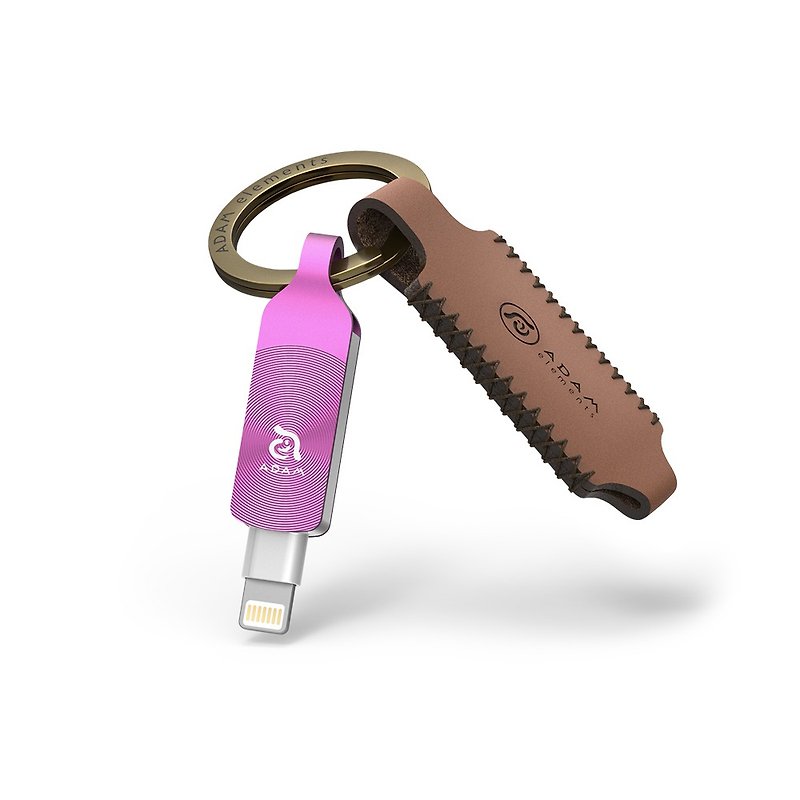 [Hardcover Edition] iKlips DUO+ 32GB Apple iOS USB3.1 two-way flash drive purple - USB Flash Drives - Other Metals Pink