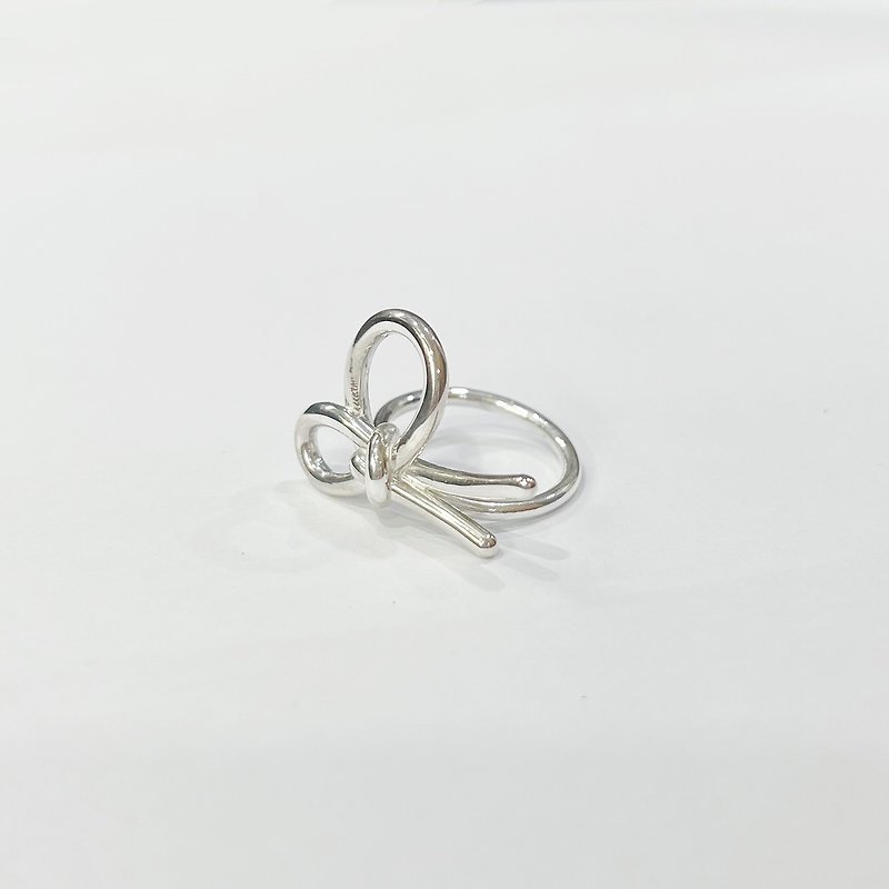 One hand knotted sterling silver ring - General Rings - Sterling Silver Silver