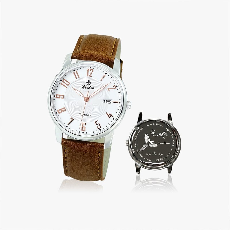 【Cintas Watch】37.5 mm 8206 MS 鋼色(底蓋設計訂製) - 男錶/中性錶 - 不鏽鋼 