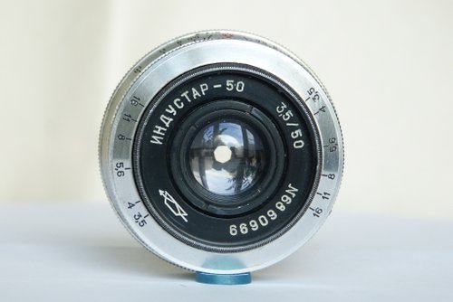 Industar-50 ソビエトシルバーパンケーキ レンズ SLR 3.5/50 M39