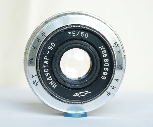Industar-50 ソビエトシルバーパンケーキ レンズ SLR 3.5/50 M39