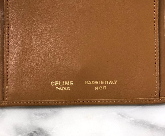 日本直送 名牌中古包 】CELINE セリーヌ マカダム 財布 ベージュ
