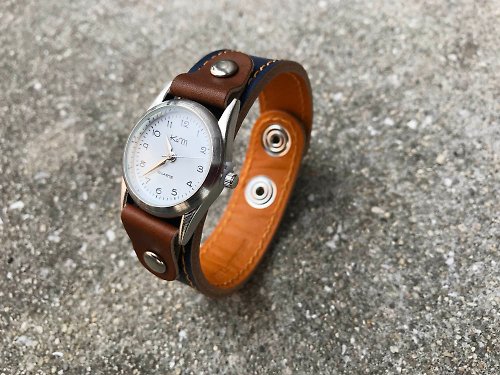 kouzandmokobo STITCH 古きを大事にするトラディショナルカラー ステッチラン腕時計 男女兼用 SRW-NCB-CS