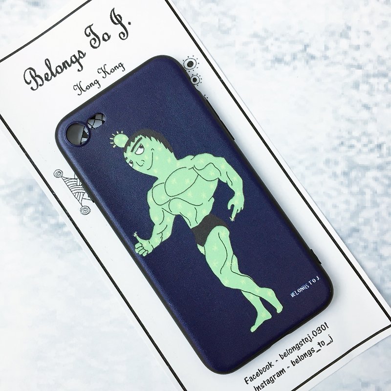 Belongs To J. IPhone 6 Plus / IPhone 7 & 8 Case - Let's Work Out! - Phone Cases - Plastic Blue