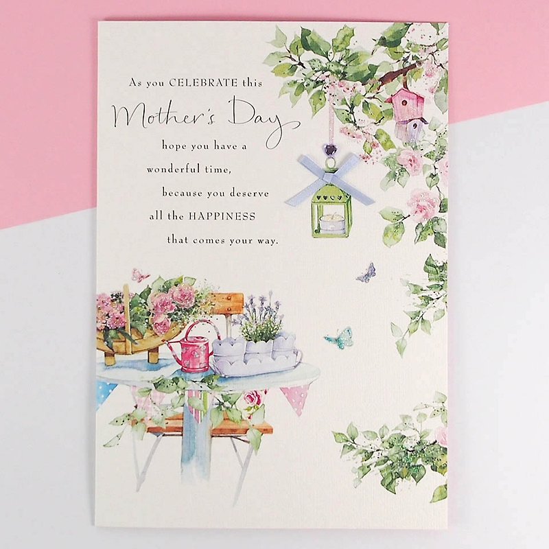 White backdrop gardening [] Mother's Day Card - การ์ด/โปสการ์ด - กระดาษ ขาว