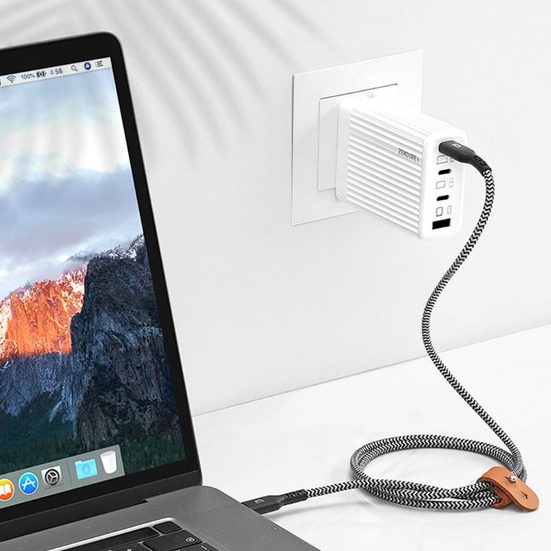 Zendure | SuperPort S4 |100W GaN PD 快充四孔充電器 - 無線充電盤/板/座 - 塑膠 白色