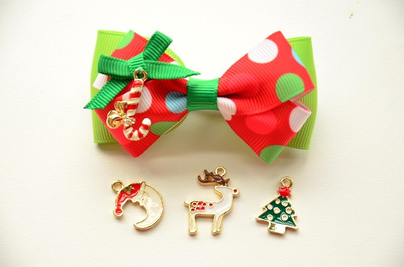 Merry Christmas-Christmas little bow - ผ้ากันเปื้อน - วัสดุอื่นๆ 