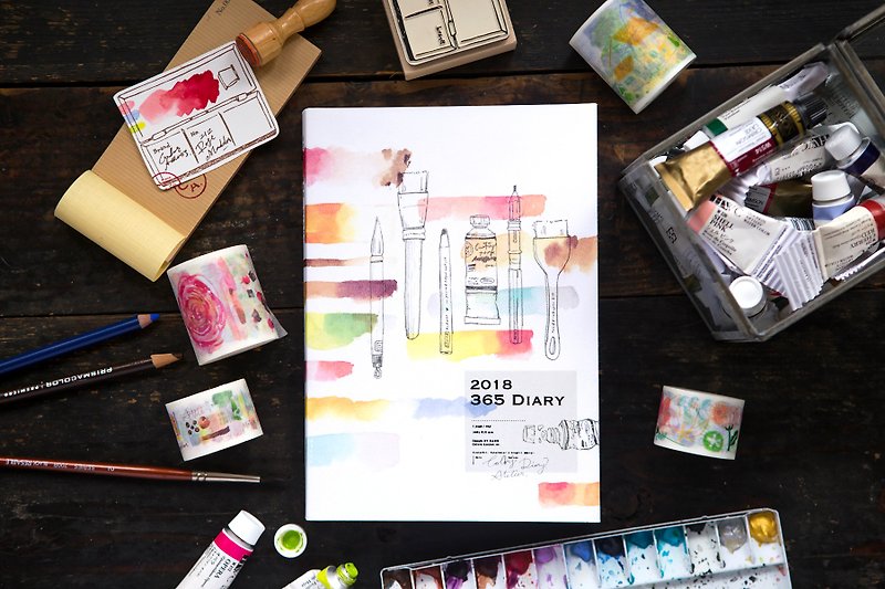 Hank x Dimanche 2018 Forest Color Workshop - Color Gradient - Notebooks & Journals - Paper Multicolor