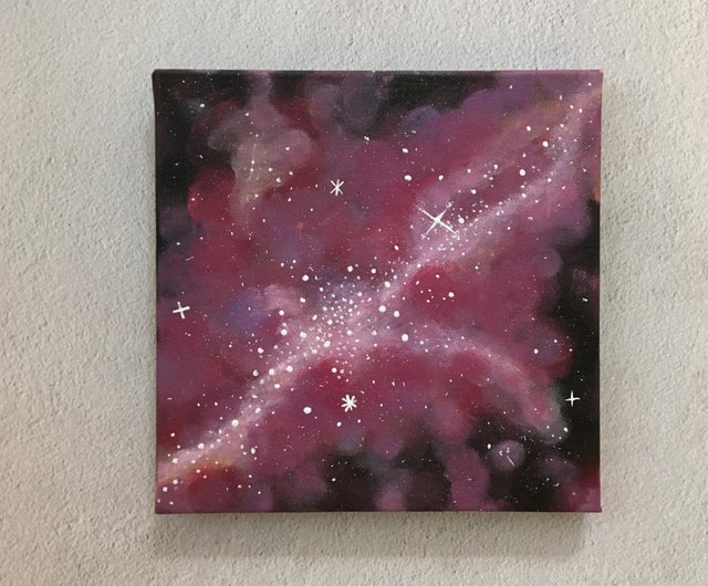 宇宙＃1アクリル画癒しの生活20x20家の装飾アートワーク手描き