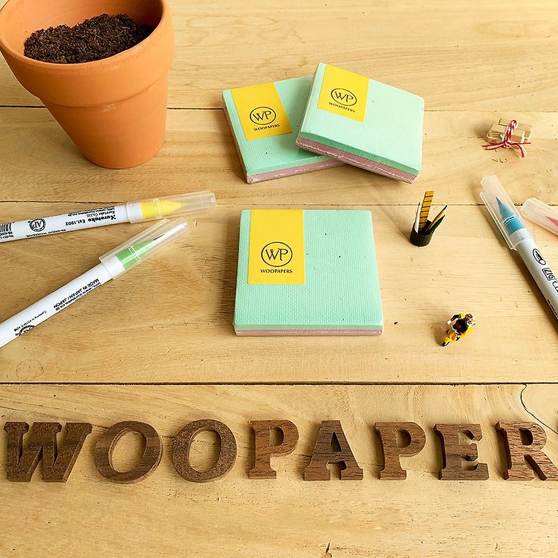 Plantable Seed Paper Brick - Breeze - กระดาษโน้ต - กระดาษ สีเหลือง
