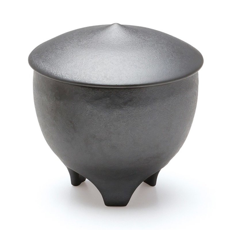 Japanese Shoeido Shimizu-yaki Sumi [Shizuku] incense burner (ink color) - Fragrances - Porcelain 