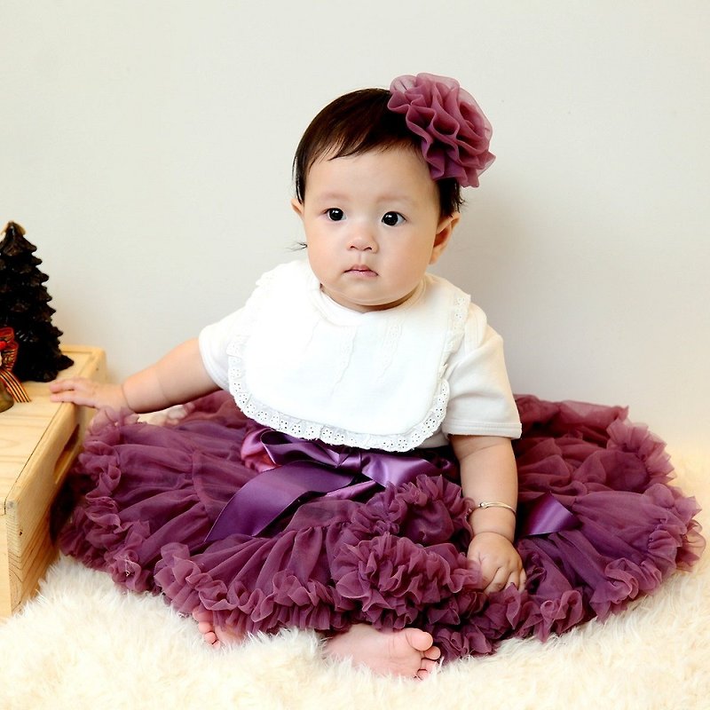 日安朵朵 女嬰童雪紡蓬蓬裙 - 謎樣魔女 - 女童洋裝/裙子 - 尼龍 紫色