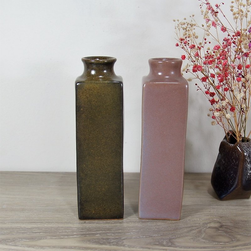 陶板花瓶,花器 - 花瓶/陶器 - 陶 多色