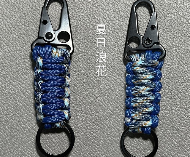 [HAZZYS] ブラック パピー ロゴ チェック キーリング / 韓国発 キーリング ストラップ キーチェーン パラコード キーリング