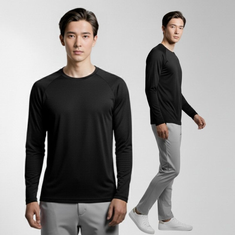 CueSkin Nova 長袖多效機能衣 男款 透氣 溫控 防曬 吸汗快乾 - 運動上衣/排汗衫 - 其他人造纖維 多色