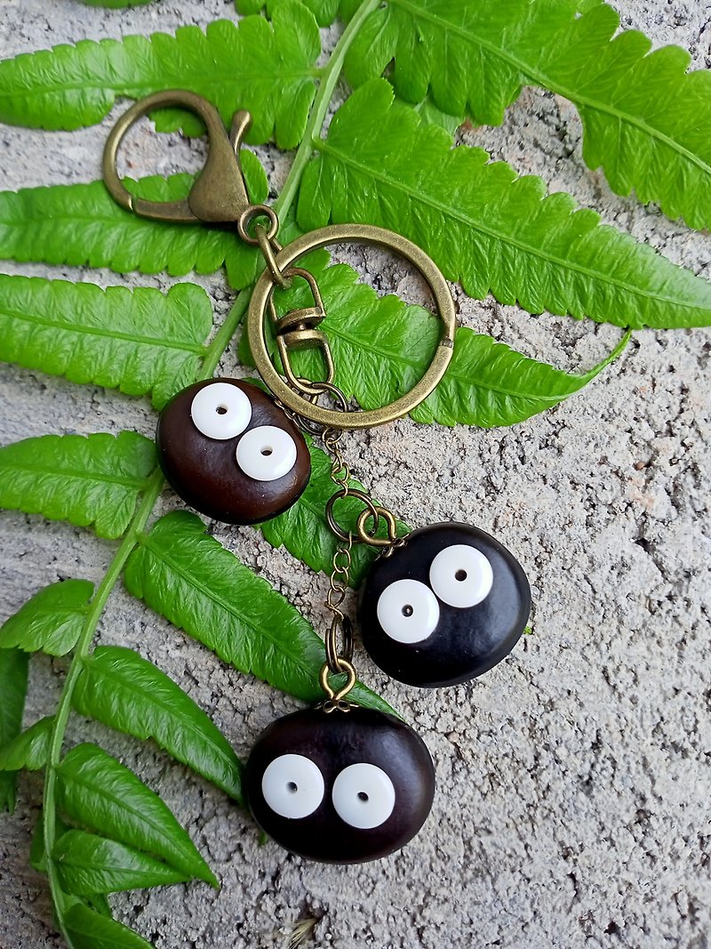 小黑炭天然種子鑰匙圈 - 鑰匙圈/鎖匙扣 - 植物．花 黑色