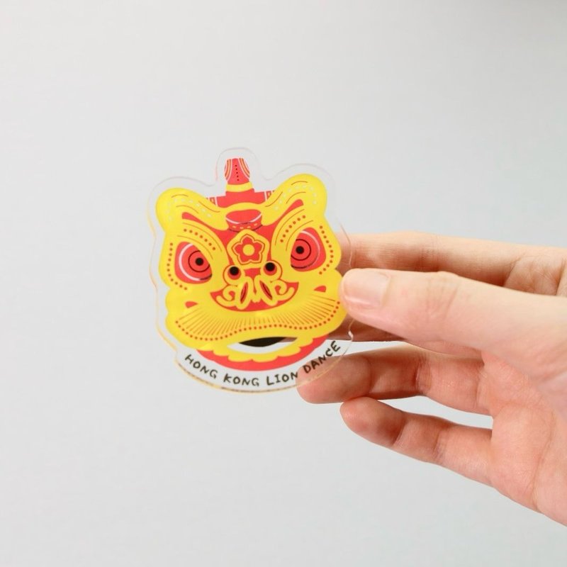 舞獅磁石貼 - 香港特色系列 - 磁鐵 - 塑膠 多色